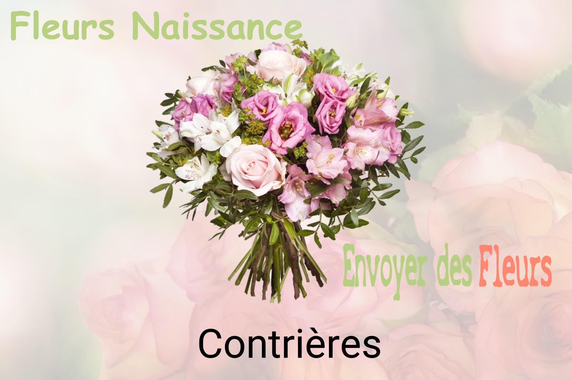 Bouquet de fleurs de naissance livré à Contrières